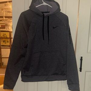 Nike Charcoal Hoodie with Black Accents